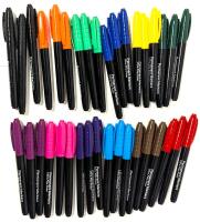 36 New Ultra Fine Point Permanent Markers, 12 Colours, 3 Markers in Each Colour