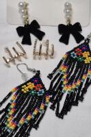 3 New Pierced Earrings - Beaded