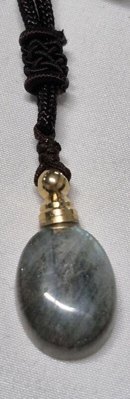 New Natural Stone Mini Urn Necklace 24" Long - Ashes Keepsake