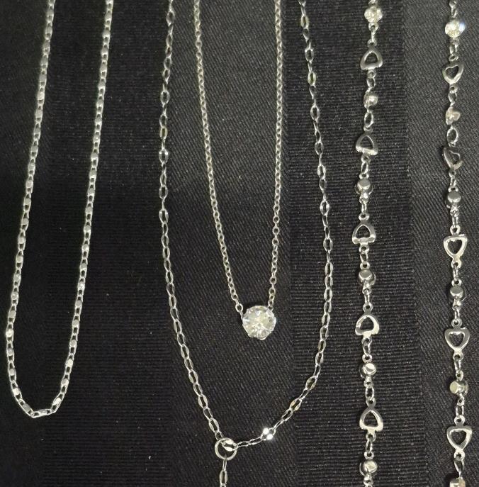 3 New Chain Necklaces - 16 to 30" Long