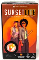 New Tech Solutions SUNSET LAMP, Orange Sunset LED Projector, USB-Powered