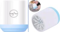 New Pawffice Depot Portable Dog/Cat Paw Washer/ Paw Cleaner, Portable Pet Foot Washer Cup, Grooming Brush for Small Muddy Paws Small Blue