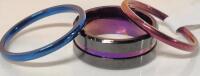 3 New sz 7, 9, & 10 Colourful Rings