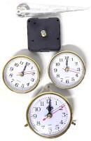 3 New Clock Faces + New Clock Hands & Motor For Crafting, 2.5" - 3" Diameter, Batteries Not Included