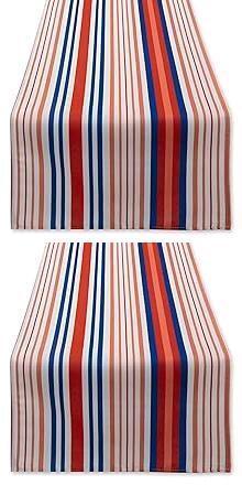 2 New 14" &times; 72" Indoor Outdoor Table Runners, Decorations, Picnics and Dinner Parties - Stain and Water Resistant
