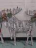 4 For Living Wooden Christmas Hanging Decoration Moose, Grey, 17 7/10-in,[See Desc] Retail's for $99.99 - 3