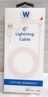New 6ft Lightning Cable For Apple iPhones & iPads
