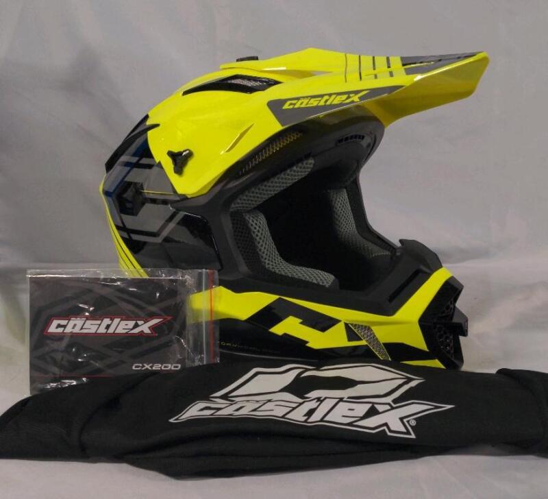 As New Castle X Youth snowmobile helmet, Size Small, Yellow, includes microfiber carry bag and manual, Retail's for $204.99