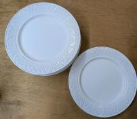 7 New Zara Home Dinner plates. 10.75" Across.