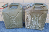 Two (2) 20L Plastic Gas Containers . These were used for gas .