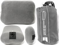As-New MEC Plush Vectair Inflatable Travel/Camping Pillow With Storage Pouch. 275mm &times; 390mm &times; 120mm