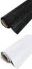 2 New Siser GLITTER HTV Heat Transer Vinyl Rolls : White & Black Glitter, 11.8" &times; 36"