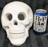 Neat Large 3D Chalkware Skull, 6.25" Tall - 2