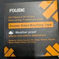 New Fixable Double Sided Mounting Tape 3/4" by 32'