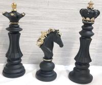 3 New Chess Home Decor Pieces | Tallest Measures 6&frac12;" Tall
