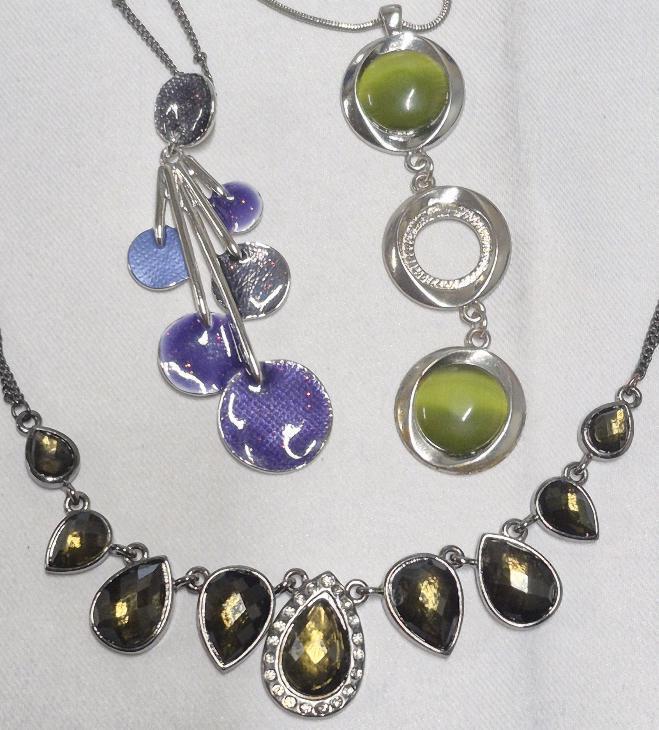3 Colourful Fun Pendant Necklaces
