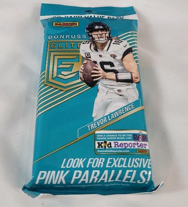 2023 Panini Donruss Elite NFL Football Trading Card Value Wax Pack - Sealed & 25 Trading Card Toploaders