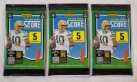 2025 Panini Score NFL Football Sealed Trading Card Wax Packs , Three (3) Sealed Wax Packs
