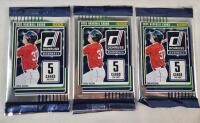 2025 Panini Donruss MLB Baseball Sealed Trading Card Wax Packs , Three (3) Sealed Wax Packs