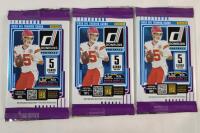 2025 Panini Donruss NFL Football Sealed Trading Card Wax Packs , Three (3) Sealed Wax Packs