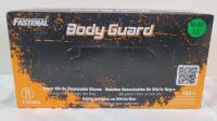 New - Fastenal Body Guard Black Nitrile Disposable Gloves , 100 XL Gloves .