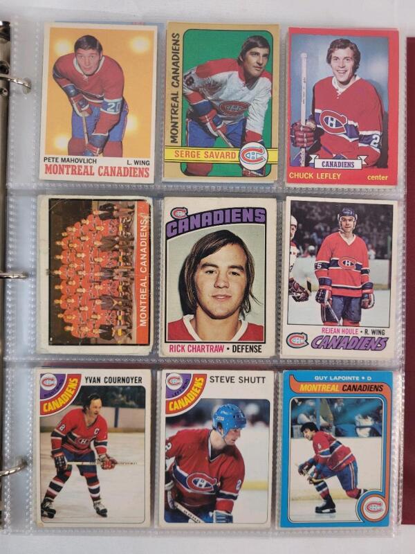 1970 - 2024 Montreal Canadians NHL Hockey Trading Card Singles , 207 Trading Cards