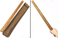 Vintage 26" Long Handmade Rolling Pin With Pouch, Great For Baking & Deterring Burglars!