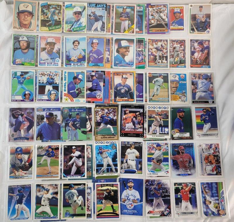 1978 - 2023 Toronto Blue Jays MLB Baseball Trading Card Singles , 81 Trading Cards