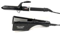 Revlon Ceramic Flat Iron & BaByliss Pro Ceramic Curling Iron, Both Tested For Power