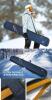 New Unigear Snowboard Ski Bag, Suitable for Air Travel, Reinforced Double Padded Snowboard Bag, 10mm EPE Dense, Water-Resistant and Durable (Navy blue, 165cm)