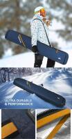 New Unigear Snowboard Ski Bag, Suitable for Air Travel, Reinforced Double Padded Snowboard Bag, 10mm EPE Dense, Water-Resistant and Durable (Navy blue, 165cm)