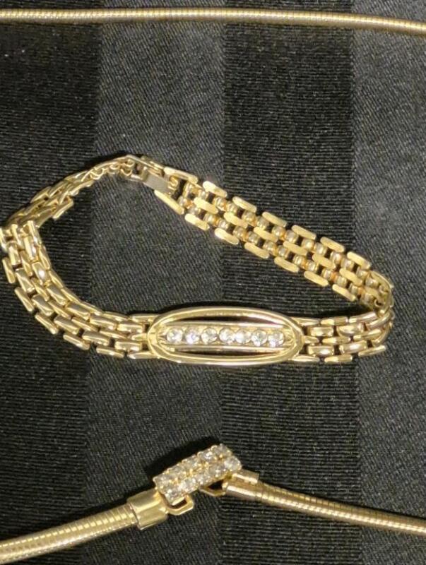 2 Ladies Accessories Bling - 7" Bracelet & 26" Stretch Belt