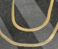 2 Flat Herringbone Chains 18" & 23" Long