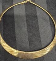 Vintage Park Lane 18" Long Omega Snake Serpentine Choker Collar Necklace