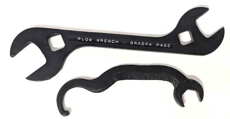 Vintage Plow Wrench & 326A6 Ford Wrench, 7.75" - 11" Long