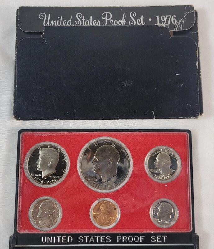 1976 (1776-) USA Proof Coin Set in Case , Uncirculated