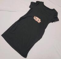 New Women's Sz. Large Baby Pregnancy Long Shirt , Black