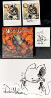 [Signed & Drawn By Author] MOUSE GUARD : Fall 1152 First Edition Hardcover Graphic Novel By David Peterson + 3&times; Promo Cards From Free Comic Book Day (2 Signed), Over $60 Retail Value