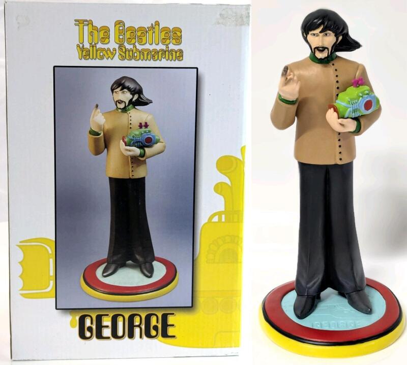 [Rare] 2011 THE BEATLES : YELLOW SUBMARINE " George " KnuckleBonz Limited Edition Collectable Statue, Only 3000 Created! Approx 9"