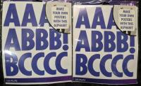 2 New Packs Sticko Alphabet Stickers 145pcs/Pack Make Your Own Posters