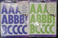 2 New Packs Sticko Alphabet Stickers 145pcs/Pack Make Your Own Posters