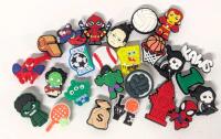 25 New Silicone Croc-Style Shoe Charms, Superheroes, Sports + More