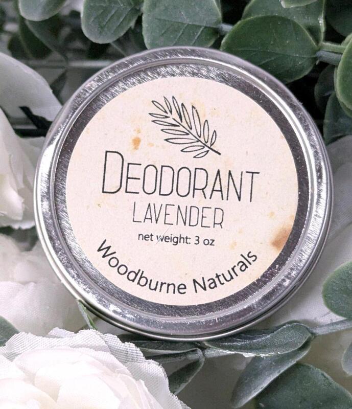 New Woodburne Naturals LAVENDER Natural Deodorant 3oz / 85g