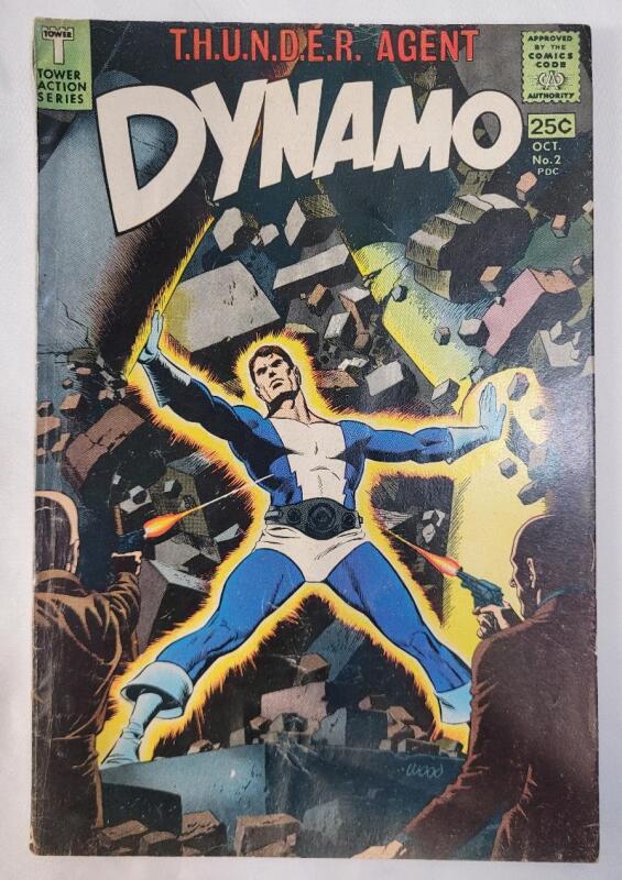 1966 T.h.u.n.d.e.r. Agent DYNAMO #2 Tower Comics . See photos for condition .