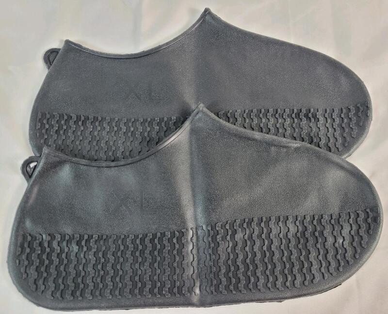 New Sz. XL (10-11) Black Silicone Waterproof Shoe Covers.