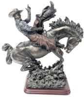 The Branding Iron "Out of the Gate" VCB2088318 Numbered, Limited Edition Statue in Wood Base. 10" Tall, Estimated Hammer Price $50 - $100