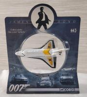 2009 Corgi James Bond 007 "Moonraker" Space Shuttle Diecast Model . Scale Unknown .
