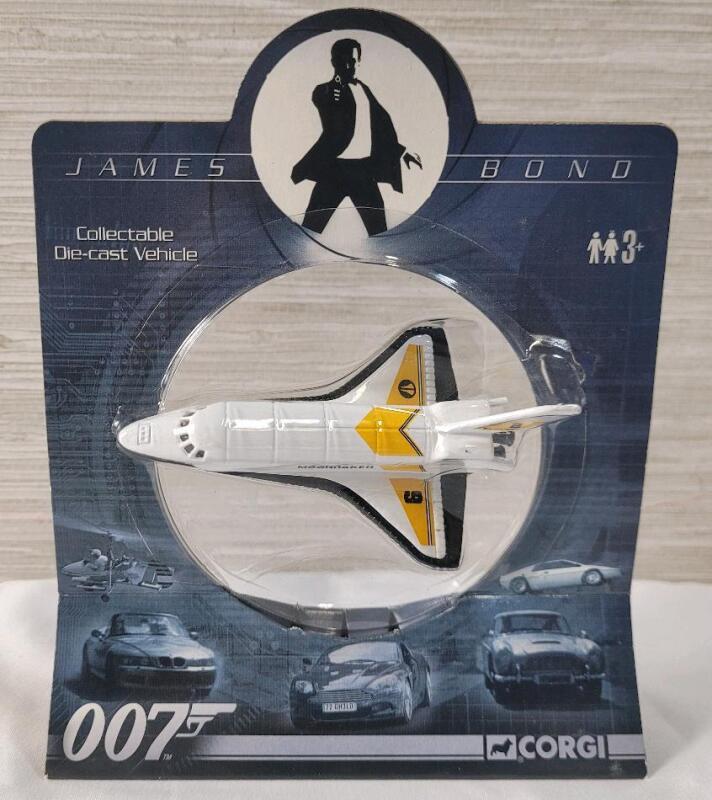 2009 Corgi James Bond 007 "Moonraker" Space Shuttle Diecast Model . Scale Unknown .