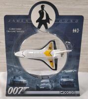 2009 Corgi James Bond 007 "Moonraker" Space Shuttle Diecast Model . Scale Unknown .