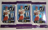 2025 Panini Donruss NFL Football Sealed Trading Card Wax Packs , Three (3) Sealed Wax Packs